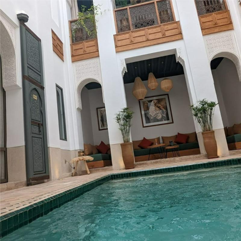 JARDIN DES SENS, Riad, Maison hôtes, hôtel, spa, Marrakech, piscine plante patio