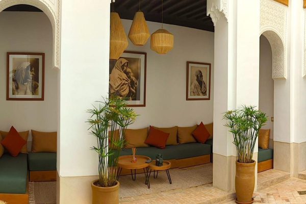 JARDIN DES SENS, Riad, Maison hôtes, hôtel, spa, Marrakech, patio extérieur